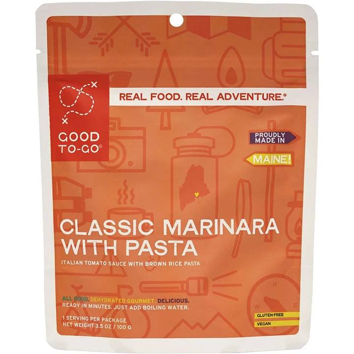 Gear Good To-Go Classic Marinara With Pasta Single Serving Gear Good To-Go Classic Marinara With Pasta Single Serving