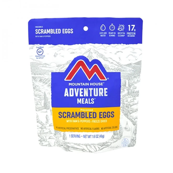 Mountain House Gear Mountain Sports Scrambled Eggs With Ham And Peppers 1 Mountain House Gear Mountain Sports Scrambled Eggs With Ham And Peppers