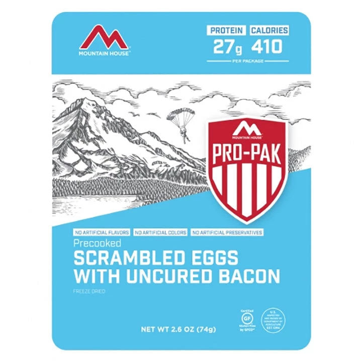 The 10 Essentials Mountain House Scrambled Eggs With Bacon ProPak 1 The 10 Essentials Mountain House Scrambled Eggs With Bacon ProPak