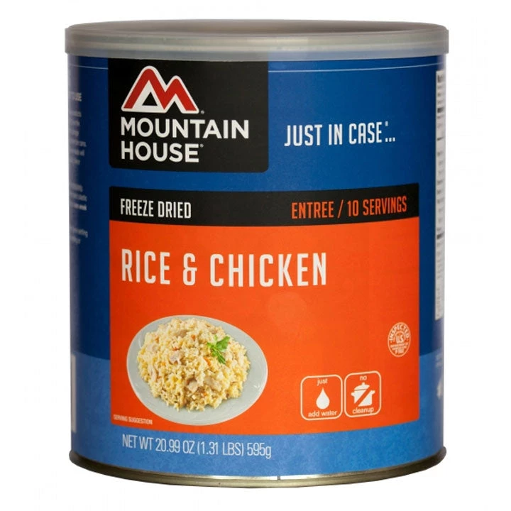 The 10 Essentials Mountain House Rice & Chicken Number 10 Can 1 The 10 Essentials Mountain House Rice & Chicken Number 10 Can