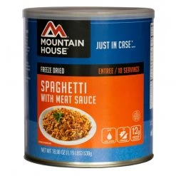 The 10 Essentials Mountain House Spaghetti With Meat Sauce Number 10 Can
