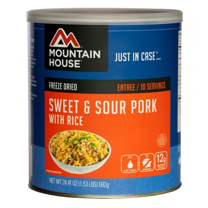 Mountain House Sweet & Sour Pork With Rice Number 10 Can The 10 Essentials 1 Mountain House Sweet & Sour Pork With Rice Number 10 Can The 10 Essentials