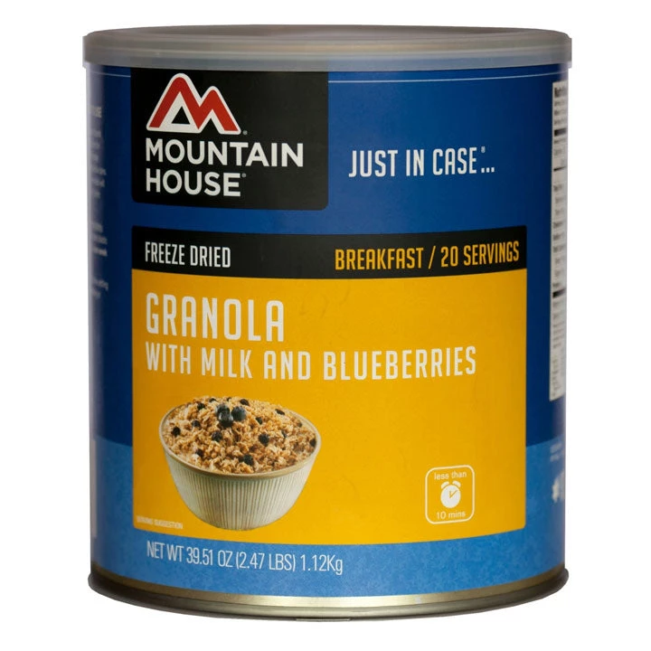 Mountain House Granola With Milk And Blueberries Number 10 Can 1 Mountain House Granola With Milk And Blueberries Number 10 Can