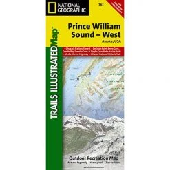 National Geographic 761 Prince William Sound West Map Alaska Gear