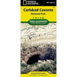 National Geographic Gear 247 Carlsbad Caverns Map New Mexico