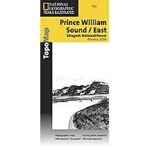National Geographic 762 Prince William Sound East Map