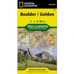 National Geographic 100 - Boulder / Golden Trail Map Colorado Gear