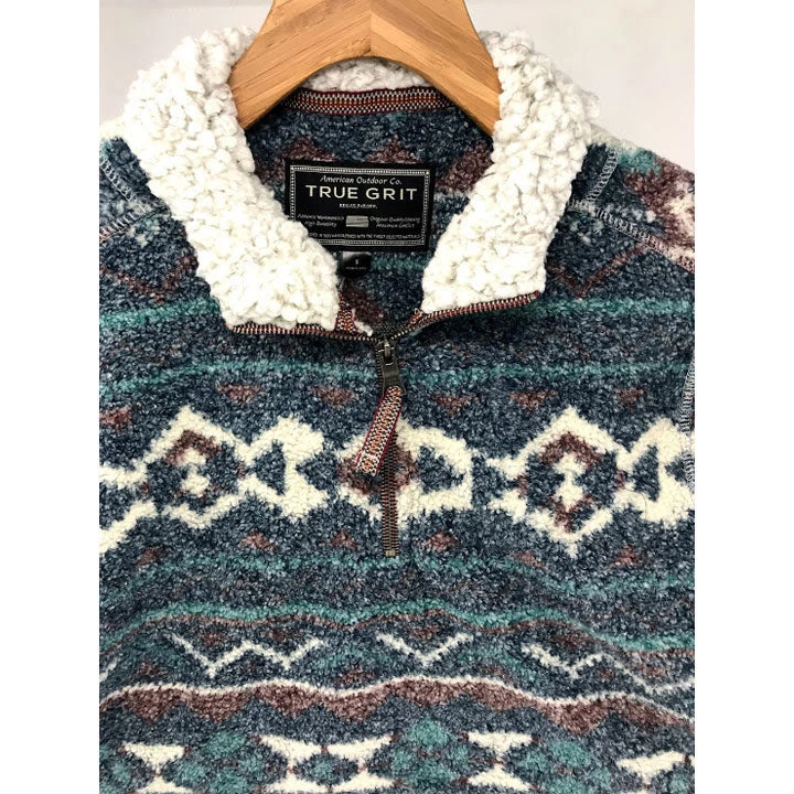 True Grit Melange Blanket 1/4 Zip Pullover 2 True Grit Melange Blanket 1/4 Zip Pullover