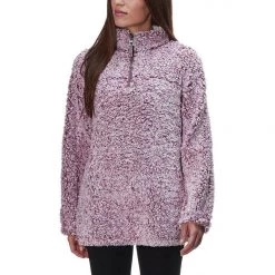 Dylan By True Grit Dylan Frosty Tipped Pile 1/4 Zip Stadium Pullover Womens 5 Dylan By True Grit Dylan Frosty Tipped Pile 1/4 Zip Stadium Pullover Womens