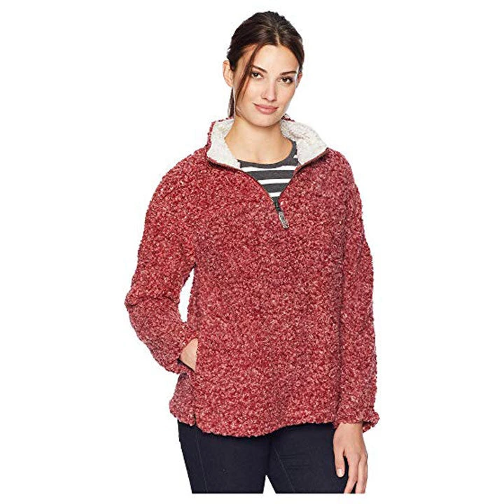 Dylan By True Grit Dylan Soft Shearling Tipped Pile 1/4 Zip Stadium Pullover Womens Dylan By True Grit Dylan Soft Shearling Tipped Pile 1/4 Zip Stadium Pullover Womens