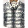 Dylan By True Grit Dylan Patterned Frosty Tipped Pile 1/4 Zip Stadium Pullover Womens