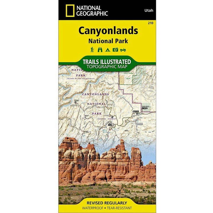 National Geographic 210 Canyonlands National Park Needles - Island Map 1 National Geographic 210 Canyonlands National Park Needles - Island Map