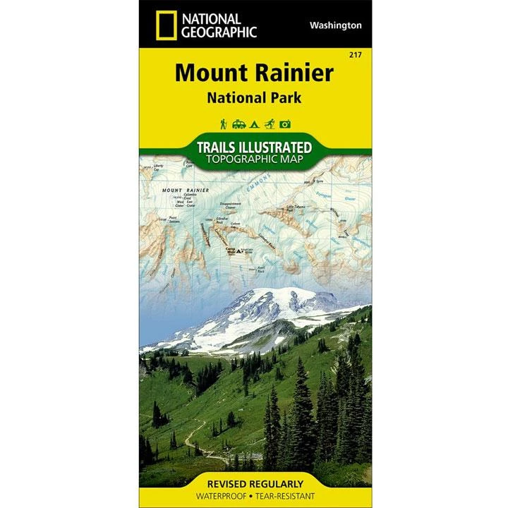 National Geographic Gear 217 Mount Rainier National Park Map Washington 1 National Geographic Gear 217 Mount Rainier National Park Map Washington