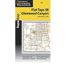 National Geographic 123 Flat Tops SE - Glenwood Canyon Map The 10 Essentials
