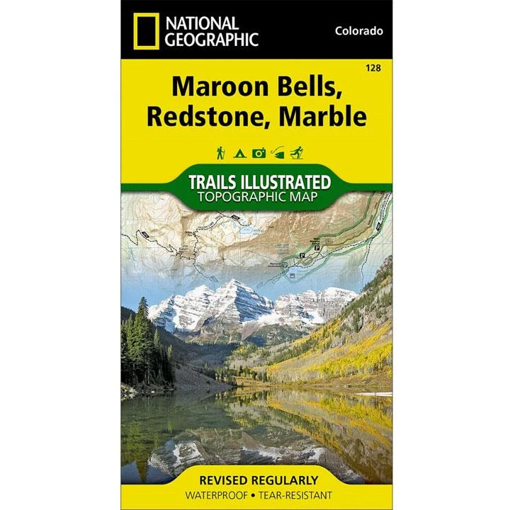 National Geographic Gear 128 Maroon Bells - Redstone Map 1 National Geographic Gear 128 Maroon Bells - Redstone Map