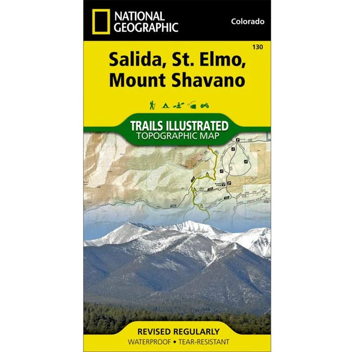 National Geographic 130 Salida - St. Elmo Map Colorado Gear 1 National Geographic 130 Salida - St. Elmo Map Colorado Gear