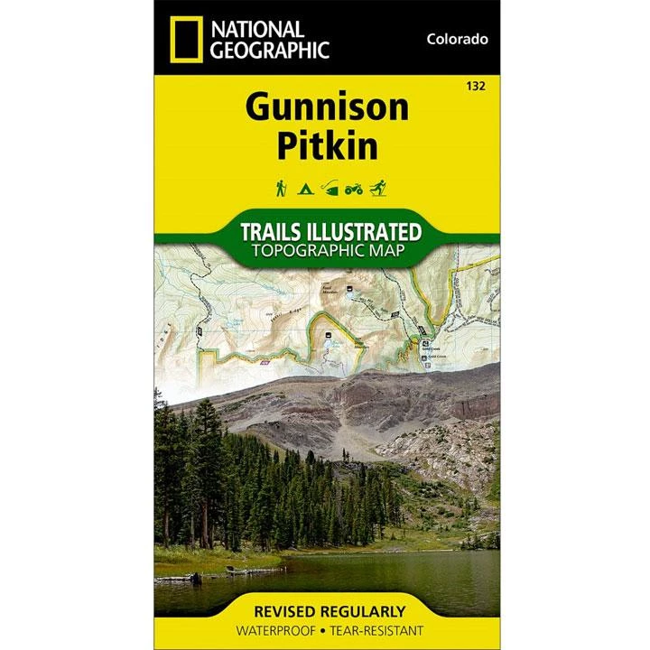 National Geographic 132 Gunnison - Pitkin Map Colorado 1 National Geographic 132 Gunnison - Pitkin Map Colorado