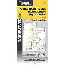 National Geographic 705 Bryce - MT Dutton Map Utah The 10 Essentials