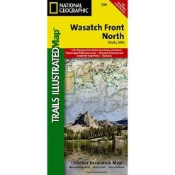 National Geographic Gear 709 Wasatch Front Map Utah