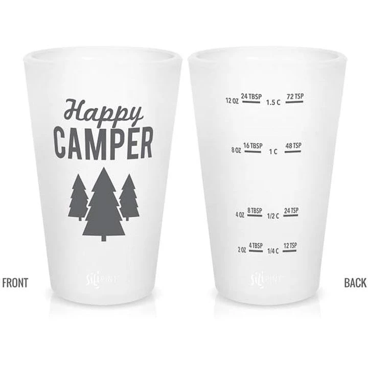 SiliPint Happy Camper 16oz Pint Glass Cups, Bowls, And Plates 1 SiliPint Happy Camper 16oz Pint Glass Cups, Bowls, And Plates
