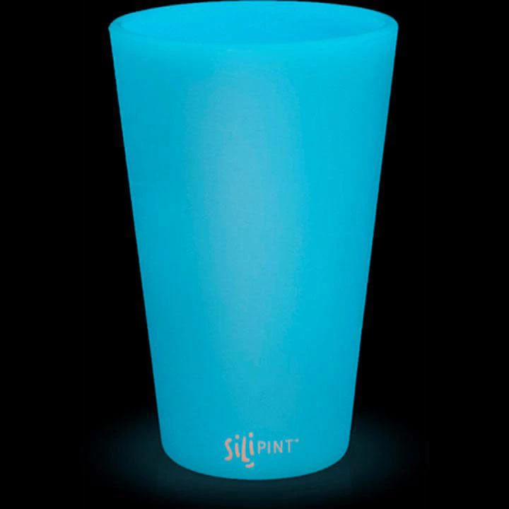 Cups, Bowls, And Plates SiliPint Glow-In-The-Dark 16 Ounce Pint Glass 1 Cups, Bowls, And Plates SiliPint Glow-In-The-Dark 16 Ounce Pint Glass