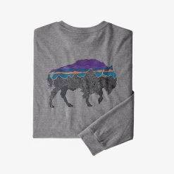 Patagonia Long-Sleeved Back For Good Responsibili-Tee Mens 9 Patagonia Long-Sleeved Back For Good Responsibili-Tee Mens