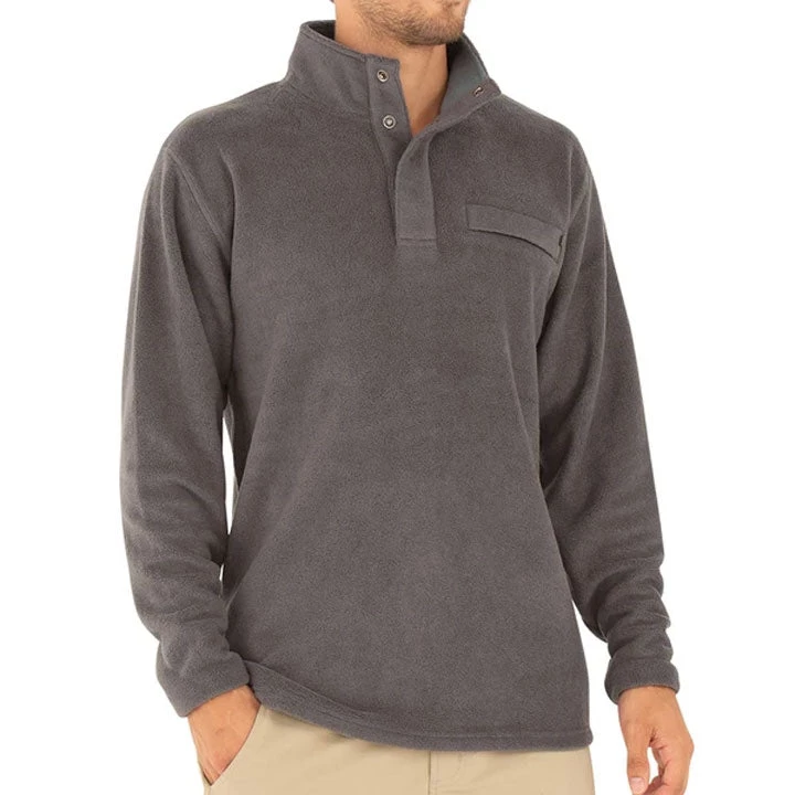Free Fly Polar Fleece Snap Pullover Mens 1 Free Fly Polar Fleece Snap Pullover Mens