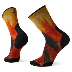 Smartwool Athlete Edition Run Raven Print Crew Socks Hiking