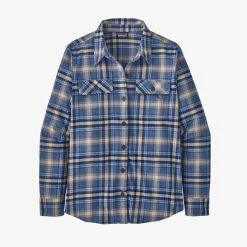 Patagonia Long-Sleeved Organic Cotton Midweight Fjord Flannel Shirt Womens