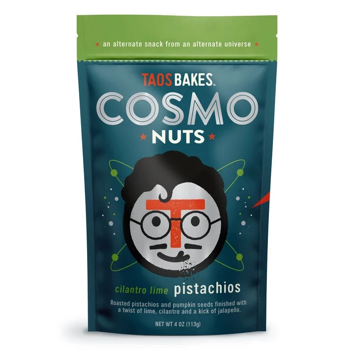 Taos Bakes CosmoNuts Cilantro Lime Pistachios Gear 1 Taos Bakes CosmoNuts Cilantro Lime Pistachios Gear