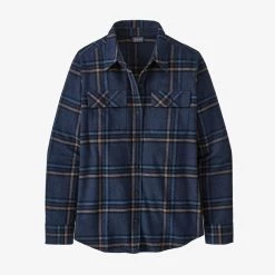Patagonia Long-Sleeved Organic Cotton Midweight Fjord Flannel Shirt Womens 7 Patagonia Long-Sleeved Organic Cotton Midweight Fjord Flannel Shirt Womens