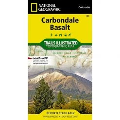 National Geographic 143 Carbondale Bassalt Trail Map