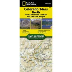National Geographic 1302 Colorado Topographic Map- 14ers North Gear