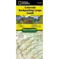 National Geographic Gear 1305 Colorado Topographic Map-Backpacking Loops South