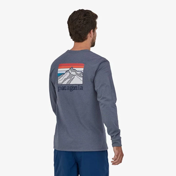 Patagonia Long-Sleeved Line Logo Ridge Responsibili-Tee Mens 2 Patagonia Long-Sleeved Line Logo Ridge Responsibili-Tee Mens