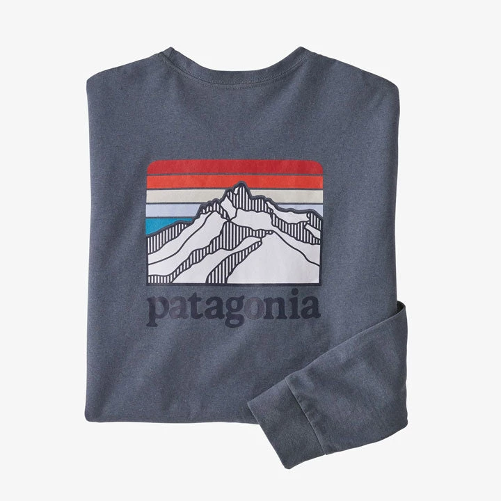 Patagonia Long-Sleeved Line Logo Ridge Responsibili-Tee Mens 4 Patagonia Long-Sleeved Line Logo Ridge Responsibili-Tee Mens