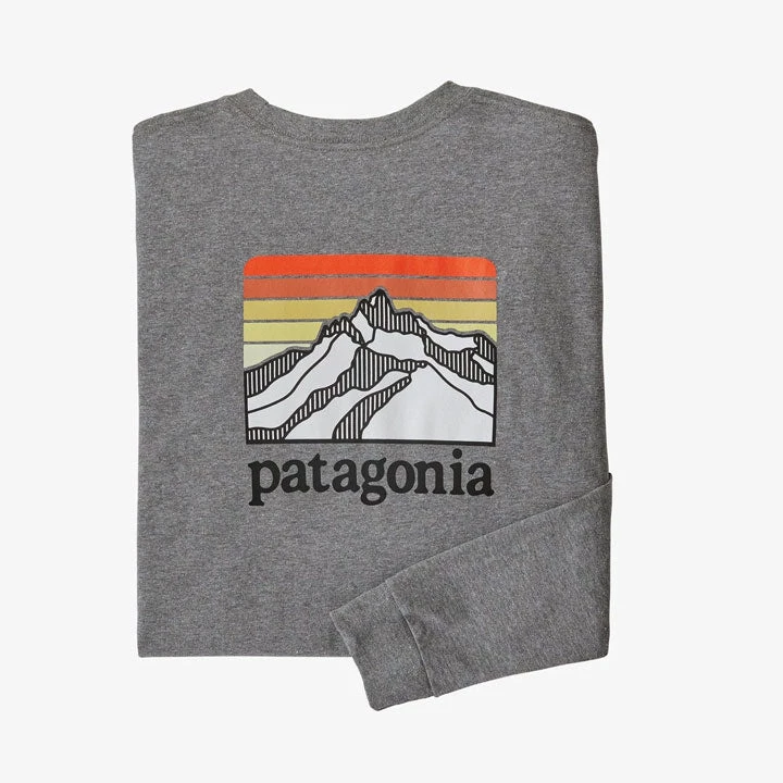 Patagonia Long-Sleeved Line Logo Ridge Responsibili-Tee Mens 5 Patagonia Long-Sleeved Line Logo Ridge Responsibili-Tee Mens