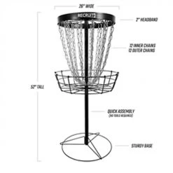 Dynamic Discs Recruit Lite Disc Golf Basket Activities