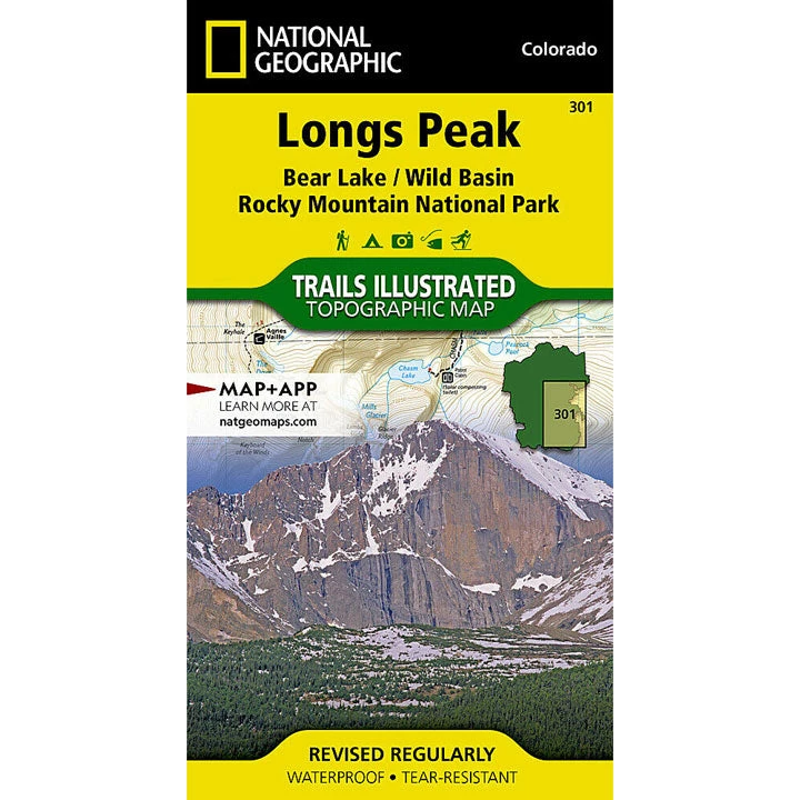 National Geographic Gear 301 Longs Peak Topographic Map- Bear Lake/ Wild Basin Rocky Mountain National Park 1 National Geographic Gear 301 Longs Peak Topographic Map- Bear Lake/ Wild Basin Rocky Mountain National Park