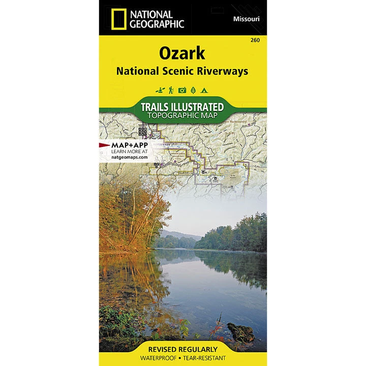 National Geographic 260 Ozark National Riverways Map Gear 1 National Geographic 260 Ozark National Riverways Map Gear