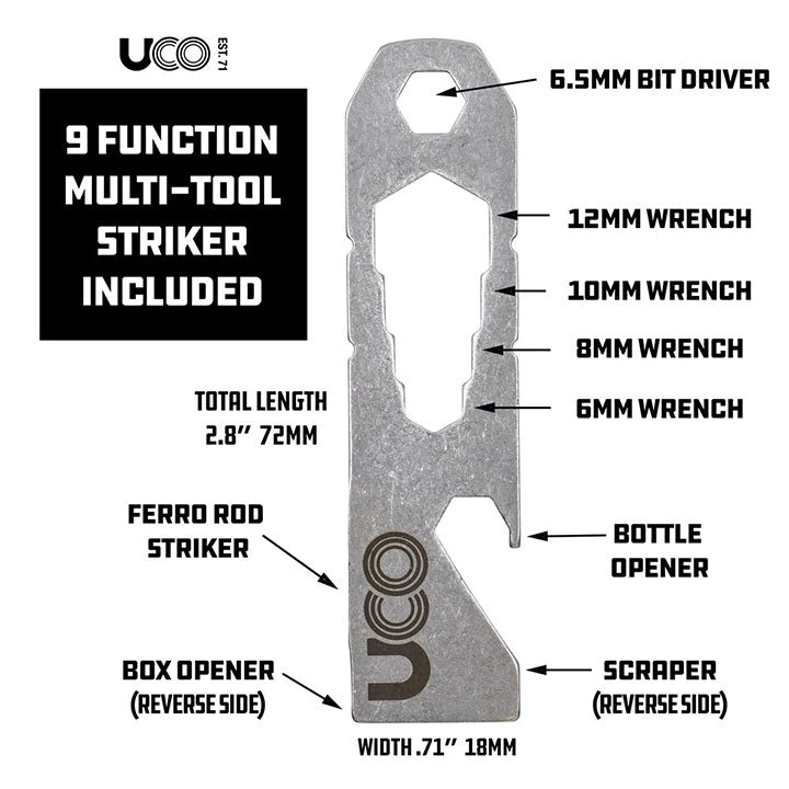 UCO Titan Fire Striker Ferrocium Fire Starter Kit The 10 Essentials 2 UCO Titan Fire Striker Ferrocium Fire Starter Kit The 10 Essentials